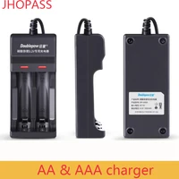 2slots usb led display aa aaa lithium double independent charger for charging red fall green charger