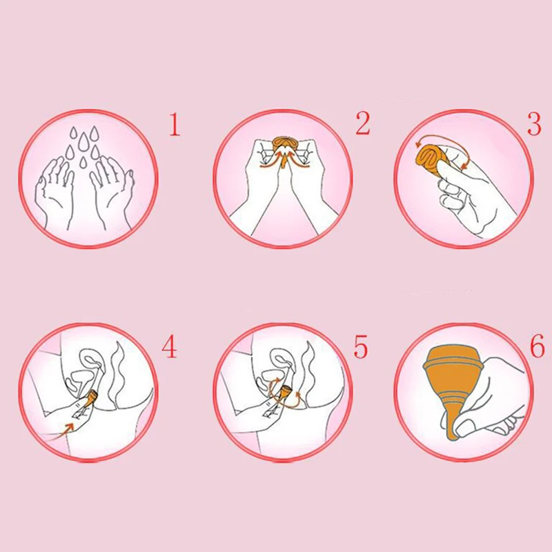 

1pc menstrual cup feminine hygiene Health Care Period Cup Medical Grade Silicone Sterilizing Lady Cup for Women Menstrual Period