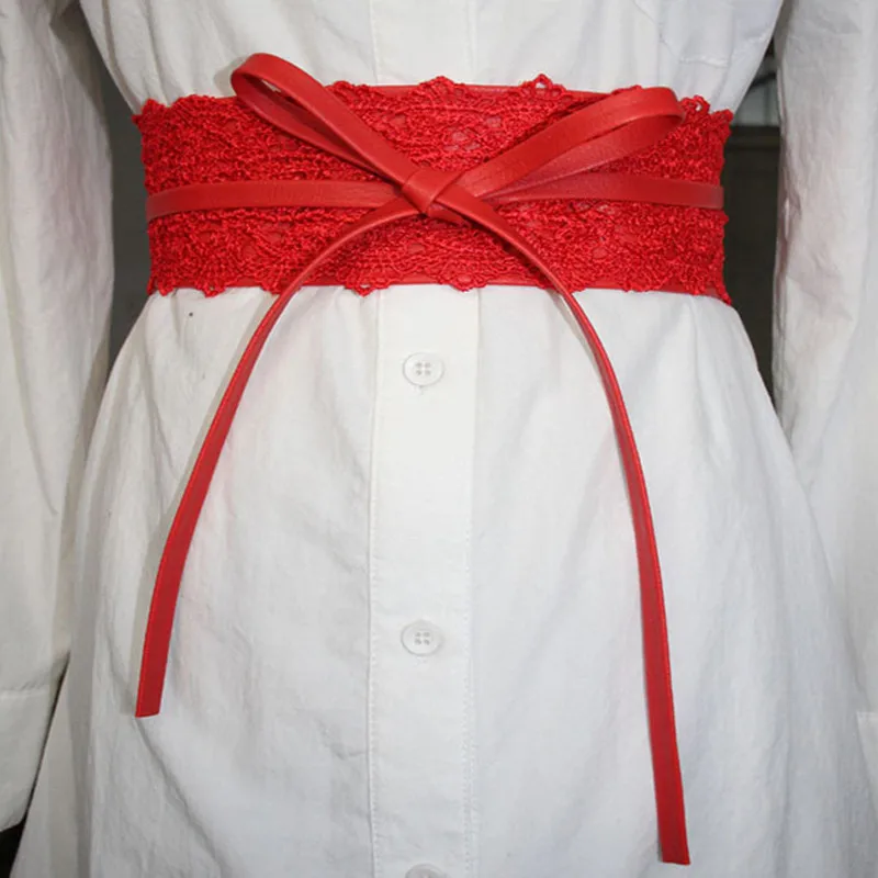 

New Luxury Brand Designer Belt Elastic Lace Jeans Belt Female Wedding Dress Waistband Black Belts For Women Dress Belt