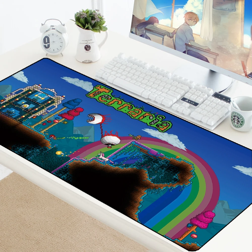 

Terraria Mouse Mat Padmouse Gaming Mousepad Game Large XL Mouse Pad Speed Gamer Computer Desk Pad Notbook Mousemat PC Rubber Mat