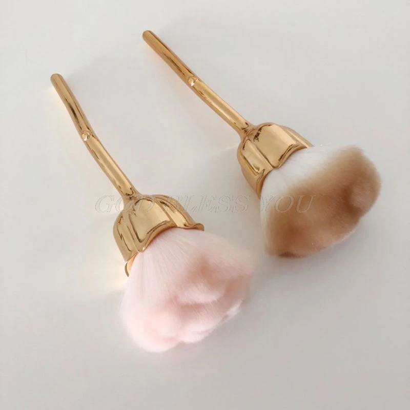 Профессиональная Кисть для макияжа с розовым цветком пудра нанесения пудры