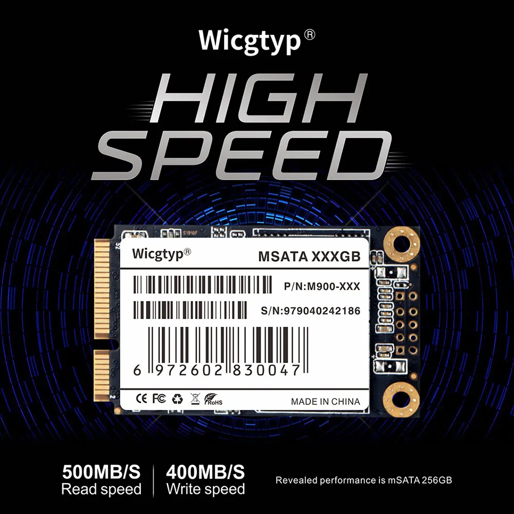 Wicgtyp mSATA SSD 64  128  256  512  mSATA   SSD   3, 5      6430u, ST-LST01