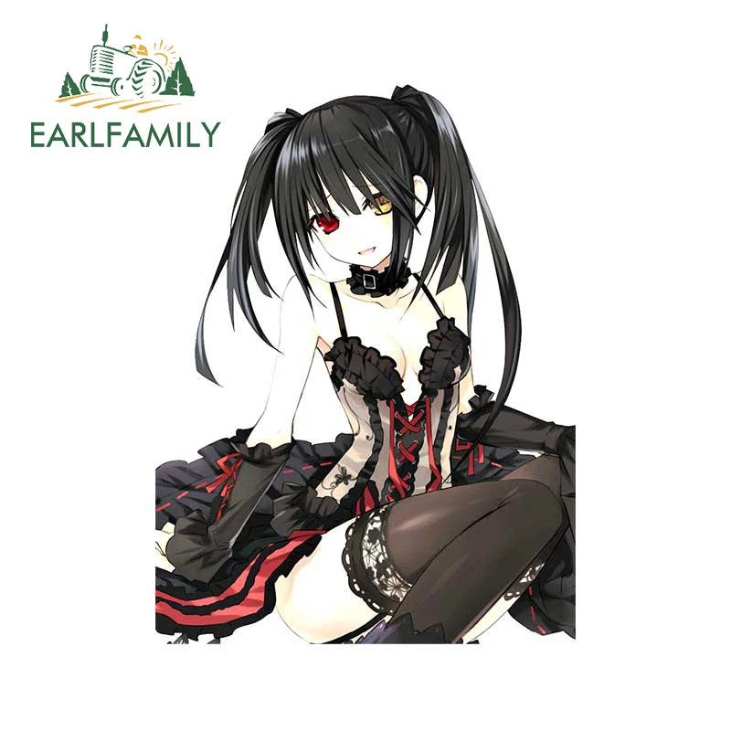 

EARLFAMILY 13 см x 9,8 см для Tokisaki Kurumi автомобильные наклейки мотоциклетные виниловые наклейки бампер водонепроницаемые граффити JDM украшение