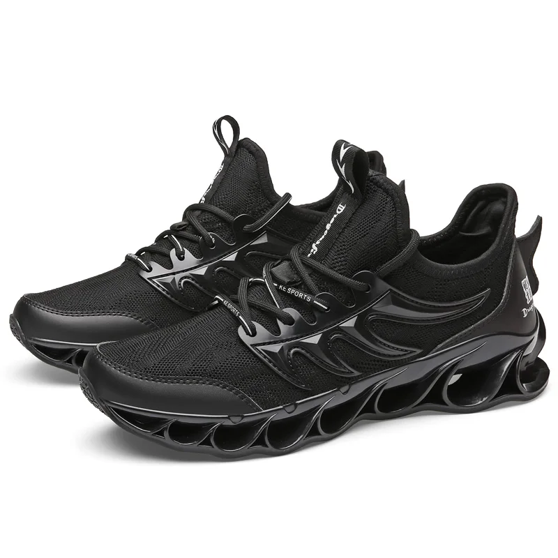 

Men Sneakers Running Men Damping Jogging Footwear Leisure Spring Flame Outdoor Thick Bottom Trend Non-slip Breathable Sneakers