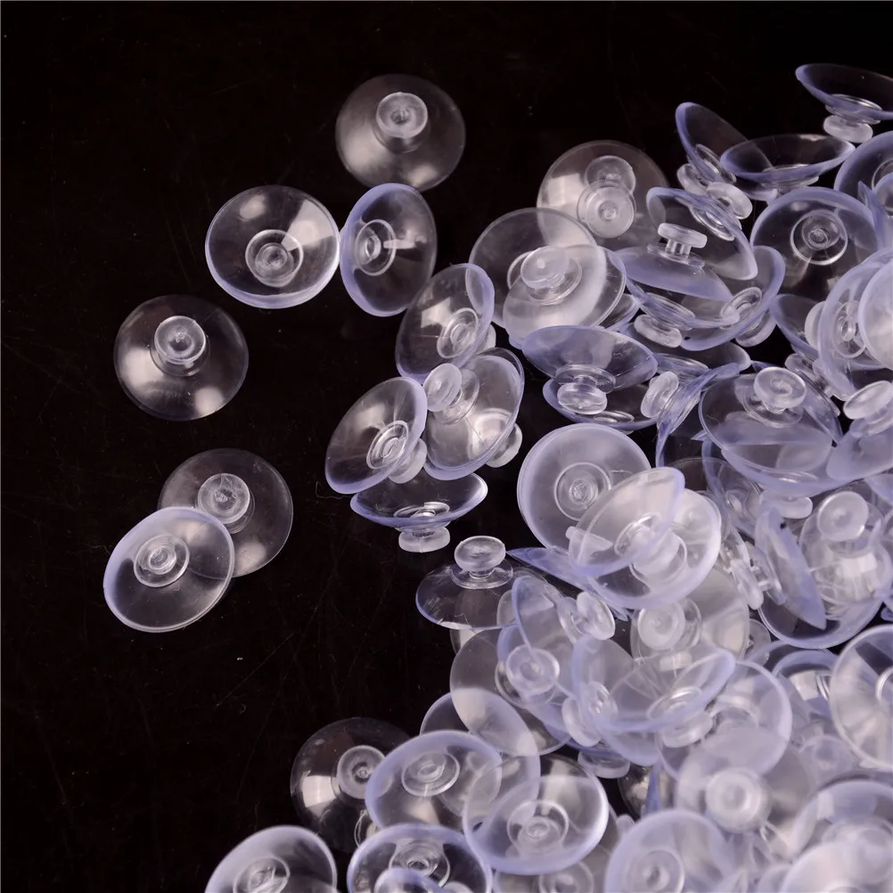 

50pcs/pack 20mm/2.0cm High-end Sucker Suction Cups Mushroom Head Suckers Cup Button Transparent