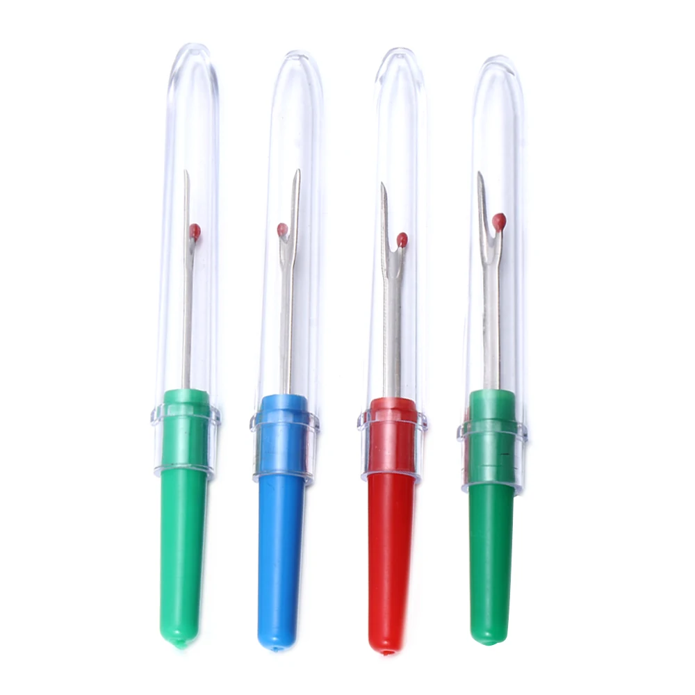 

4Pcs Stitch Remover With Plastic Handle DIY Craft Thread Cutter Thread Remover Pointed Cross Seam Ripper Needlework Sewing Tools