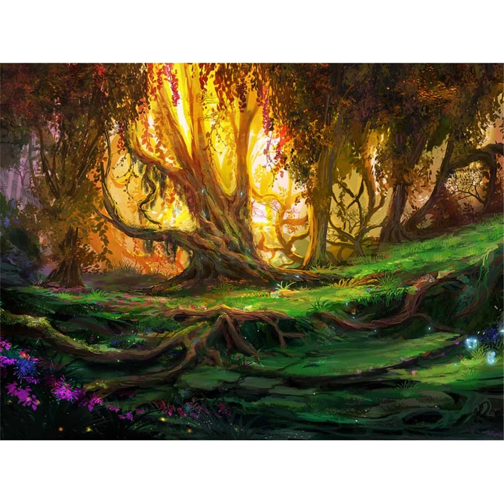 Landscape Natural Printed Canvas 11CT Cross Stitch DIY Embroidery Set DMC Threads Handicraft Craft Sewing Knitting Stamped | Дом и сад