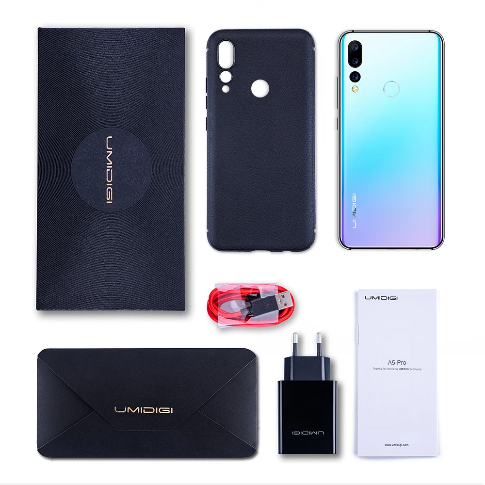UMIDIGI A5 PRO Android 9 0 4 Гб + 32 ГБ глобальная полоса 16 МП тройная камера Восьмиядерный 6 3 '