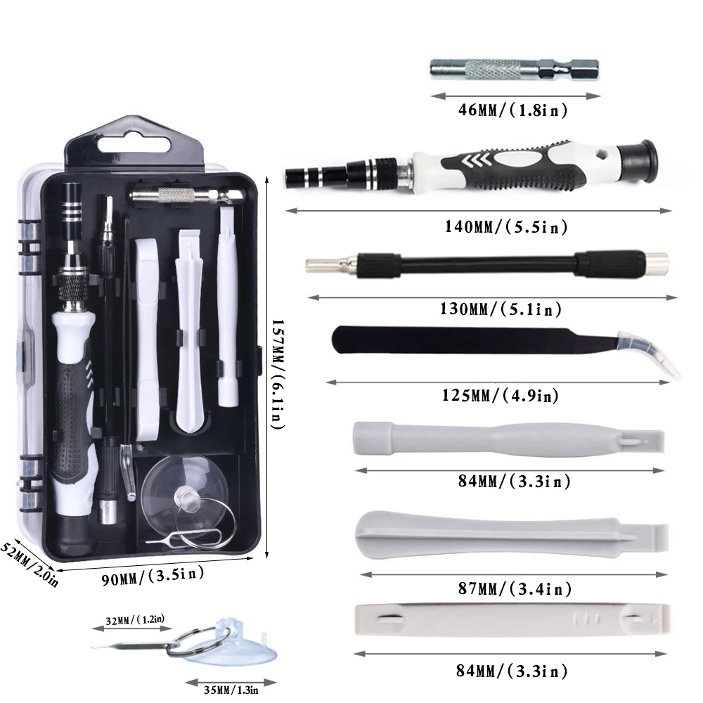 

115 In 1 Phone Repair Screwdriver Set Hand Tool Precision Screwdriver Computer PC Repair Multi Tools Kit PC Phone Repair Tools