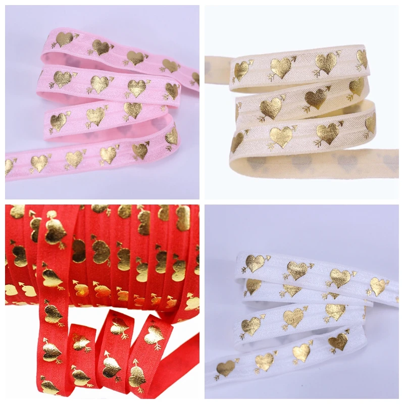 Стрелы из золотой фольги Стрела любви 100 ярдов лента Купидон складывающаяся