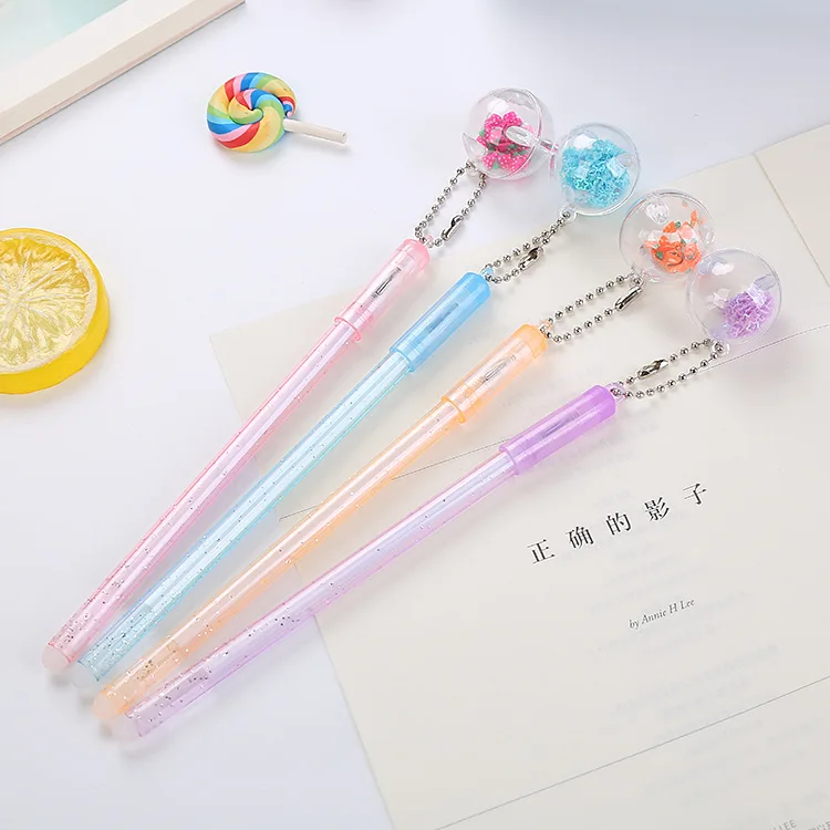 

1 fruit wishing bottle pendant gel pen student pendant pen creative pendant pen signature pen school office supplies