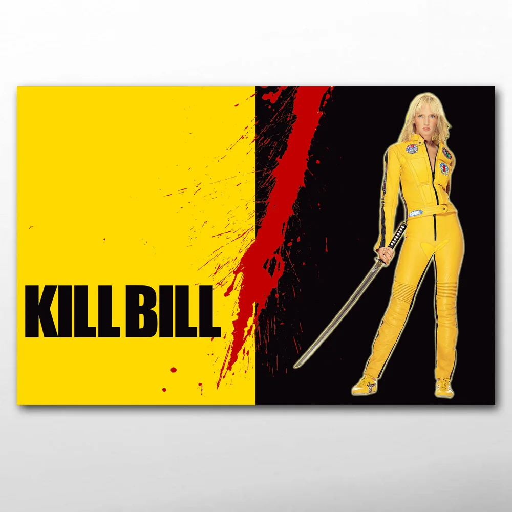 Кино Убить Билла боевые искусства воин Катана Меч кровь настенные