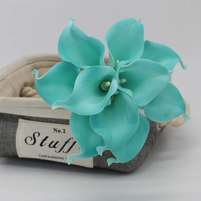 

10 Latex Calla Lily Wedding Flowers Wholesale Wedding Center Decoration Home Flower Arrangement Simulation Flowers