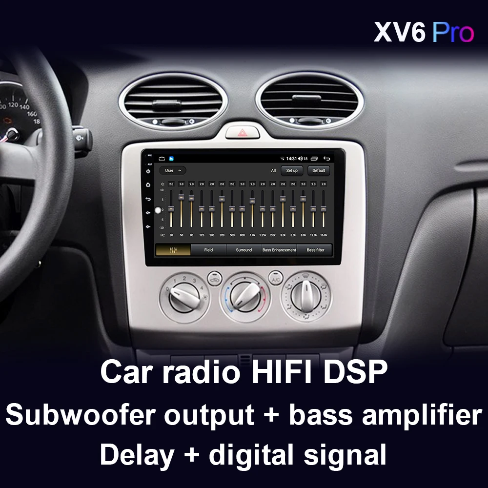 Автомагнитола XIMA Pro мультимедийный проигрыватель 2DIN на Android 10 0 для ford focus EXI MT 2 3 Mk2