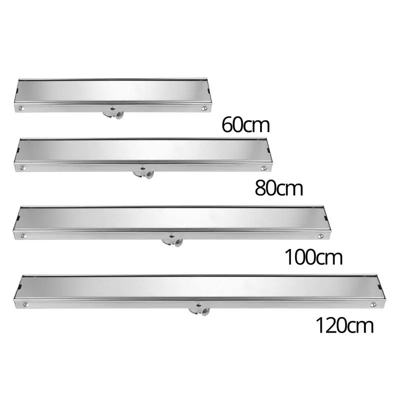 

Linear ChannelFloor Drain Gate 60cm 80cm 100cm 120cm SUS304 Stainless Steel Deodorization Type Long Shower Floor Drain