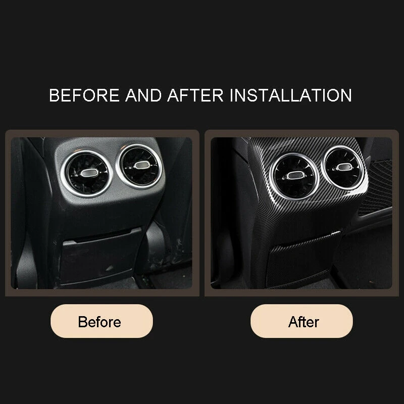 

Central Control Armrest Box Rear Air Vent Cover for Mercedes-Benz A-Class W177 & Center Console Panel Protection Frame