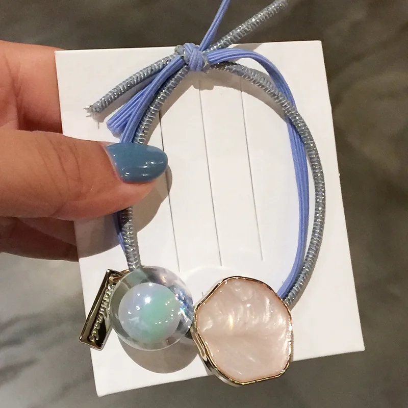 Элегантное кольцо для волос в форме капли красочная прозрачная Желейная