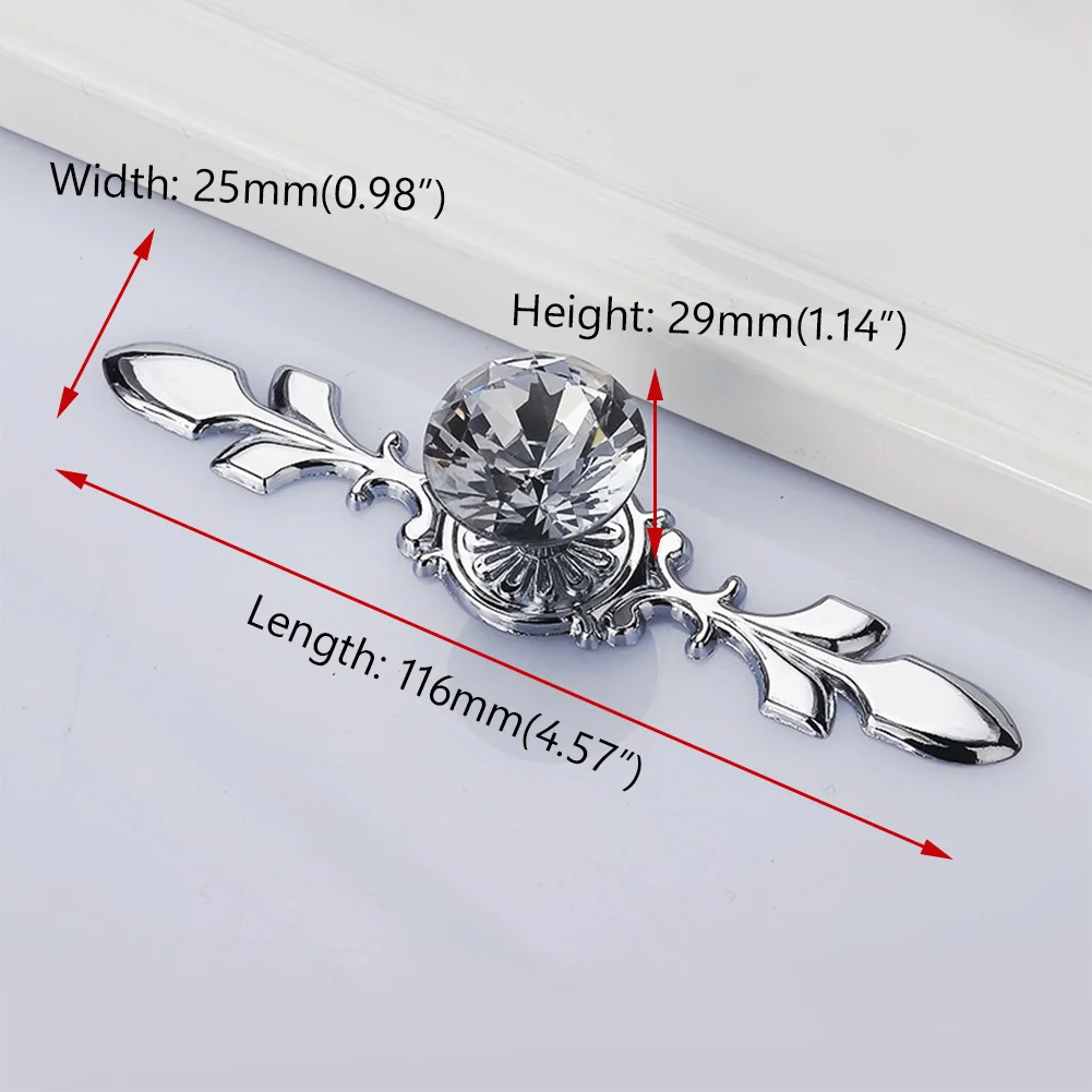 Хрустальные ручки для шкафов Zinc alloy