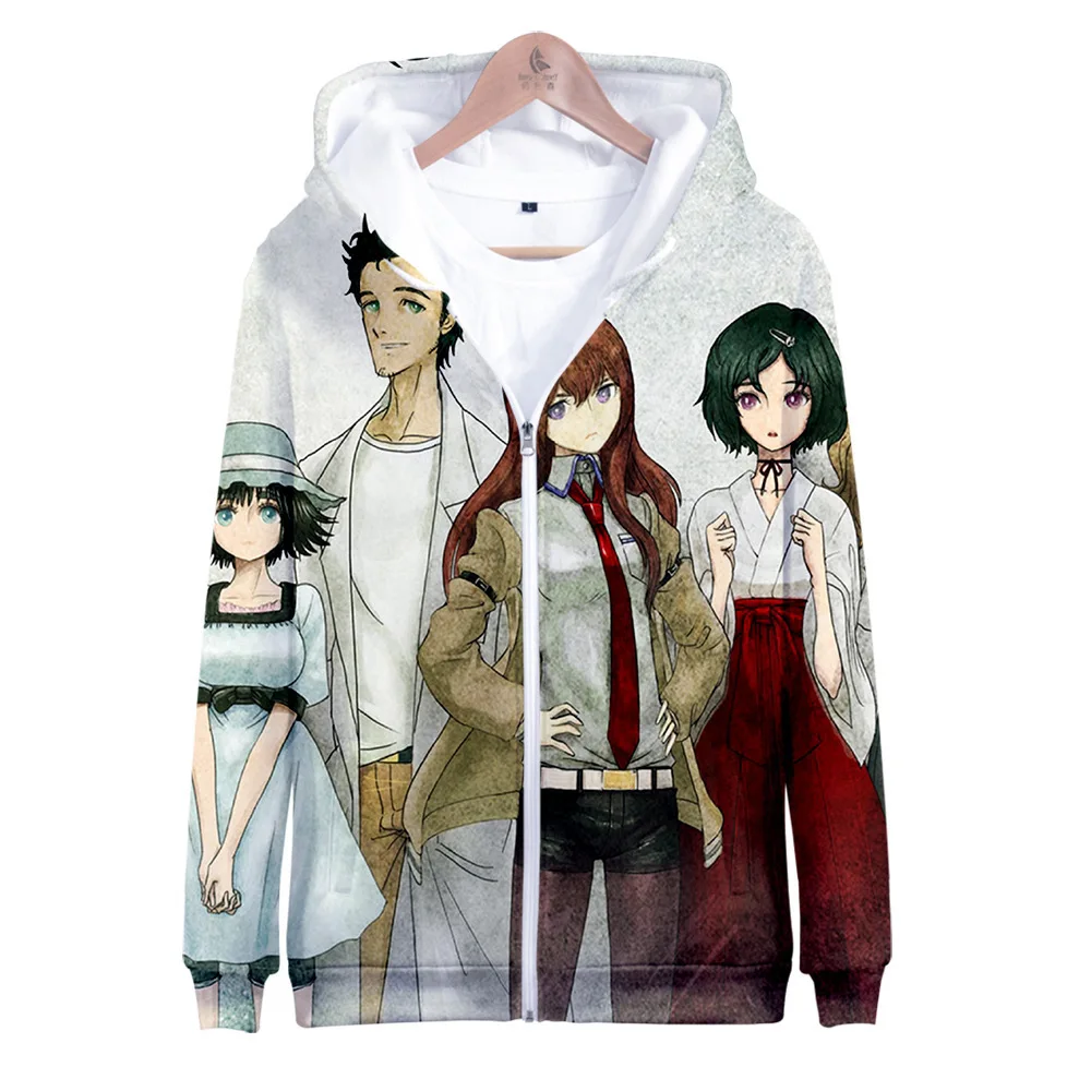 Толстовка с капюшоном для мужчин и женщин свитшот на молнии японским аниме