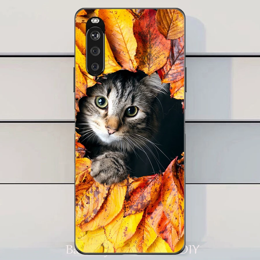 For Sony Xperia 10 II Case Wolf Silicon TPU Fundas for III Cat Animal Shell Bag Housing Phone Cases | Мобильные телефоны и