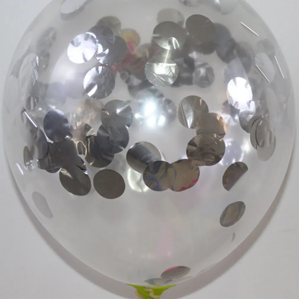 Латексные блёстки конфетти воздушные шары портативные для вечеринки прозрачные