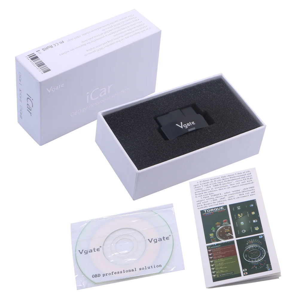 Автомобильный считыватель кодов Vgate iCar3 Wi-Fi Elm327 поддержка протокола OBD2 ELM 2 1 iCar 3