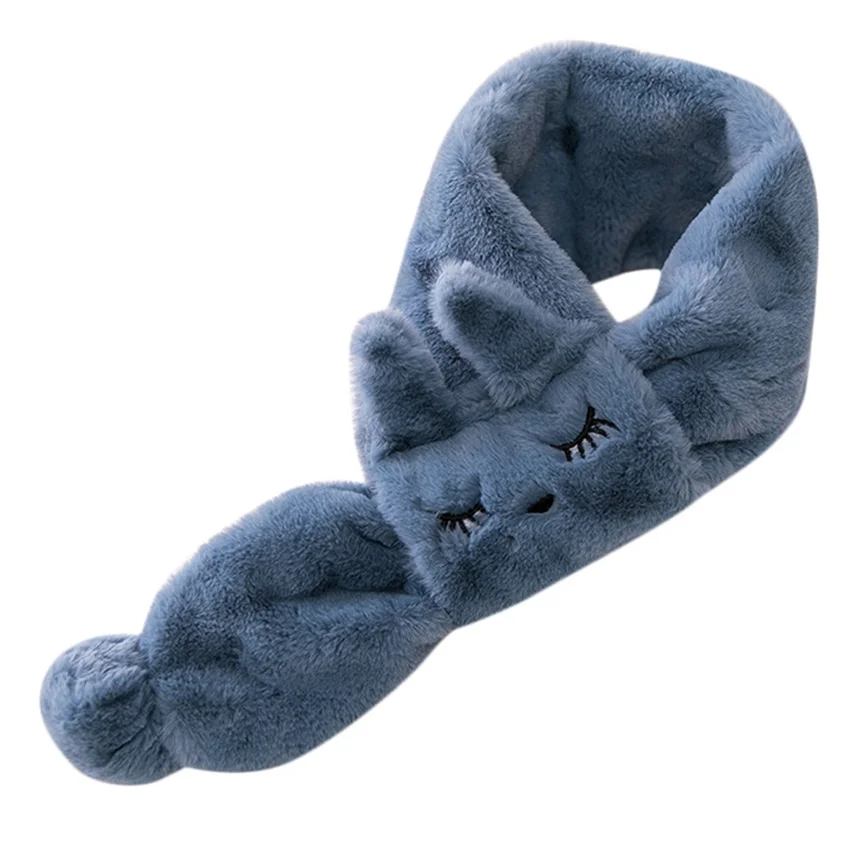 Baby Scarf Warm Children Kids Boys And Girls Velvet Cute Cartoon Rabbit Keep Soft Wraps Scarves | Детская одежда и обувь