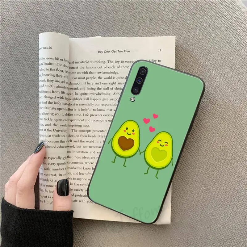 

cute Avocado cartoon Phone Case For Samsung galaxy S 9 10 20 A 10 21 30 31 40 50 51 71 s note 20 j 4 2018 plus