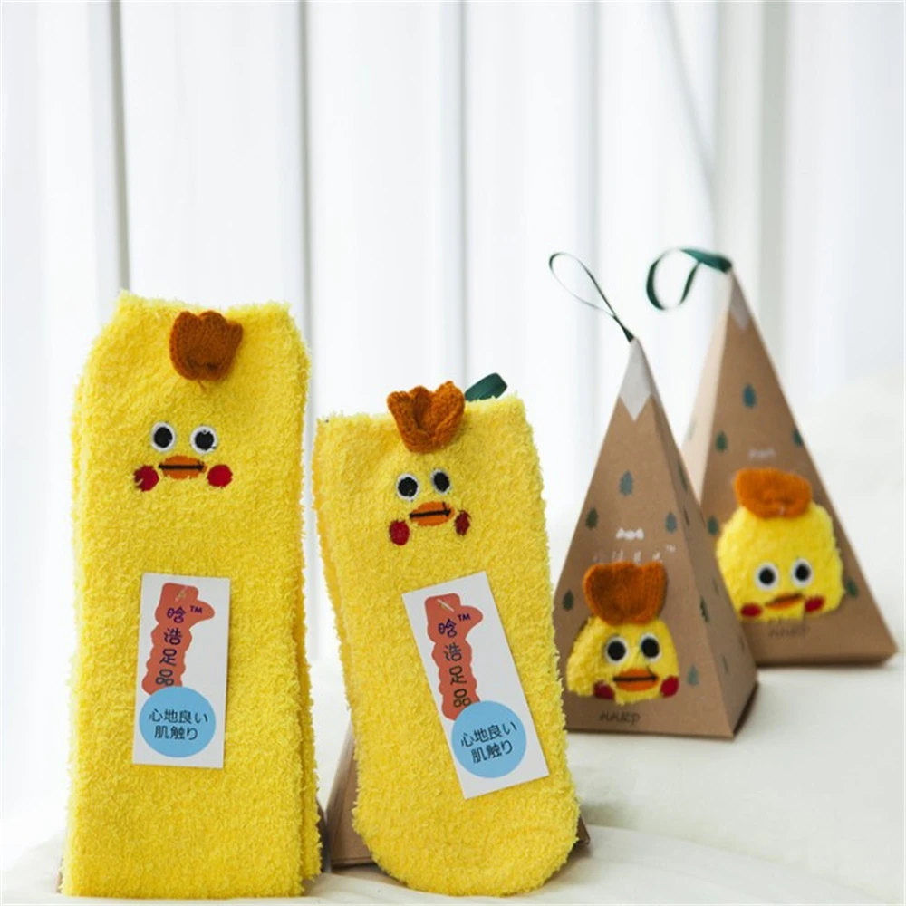 Одежда для сна из хлопка с рождественскими рисунками 3D объёмные носки осень зима