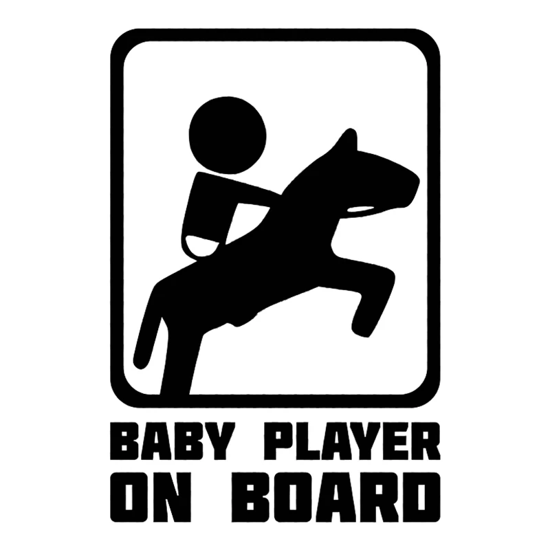 30323# наклейки на авто baby horse rider on board водонепроницаемые машину наклейка для