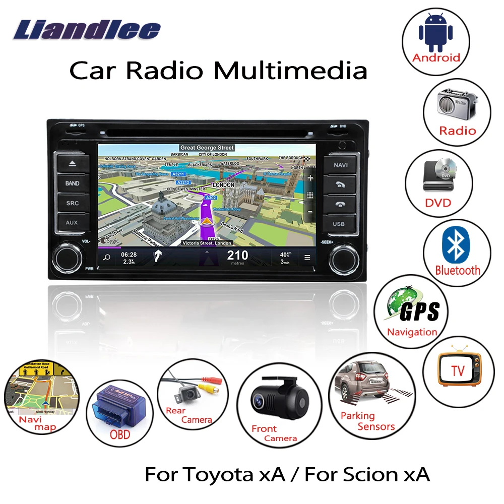 

For Toyota XA / For Scion XA 2004~2006 Car Android Multimedia DVD Player GPS Navigation DSP Stereo Radio Video Audio Head Unit