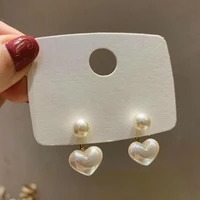 korean jewelry fashion earrings love simulation pearl statement earrings oorbellen earrings for women brincos gifts for women