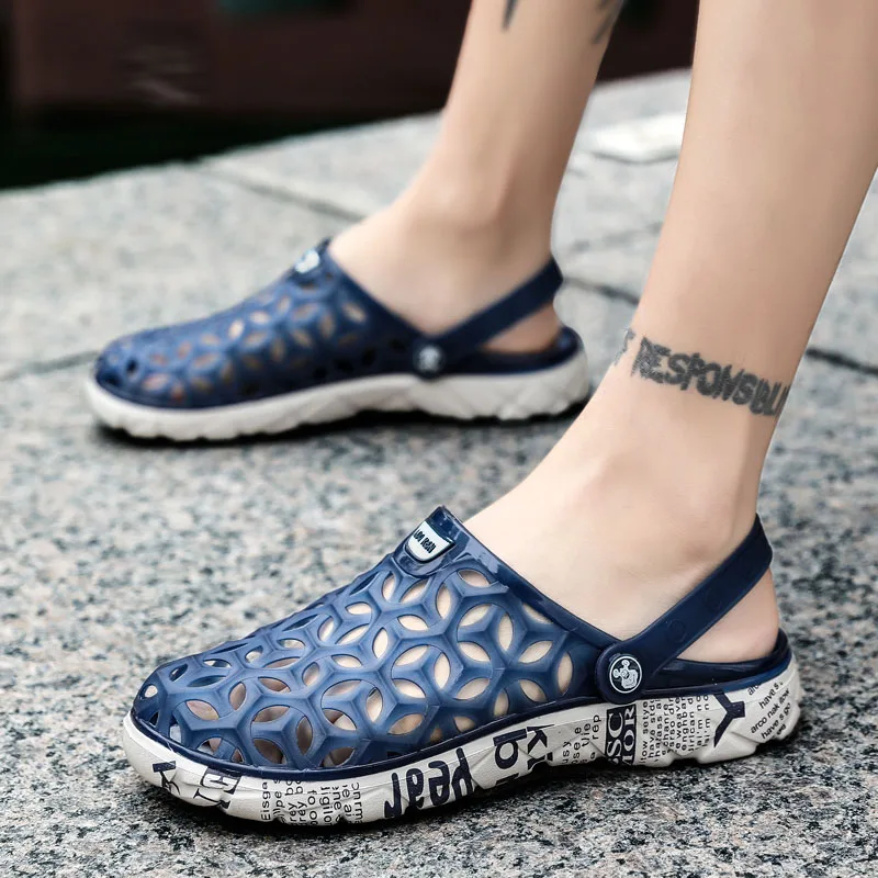 Мужская Летняя обувь размера плюс Большие размеры 35 44 Обувь для отдыха Тапочки на