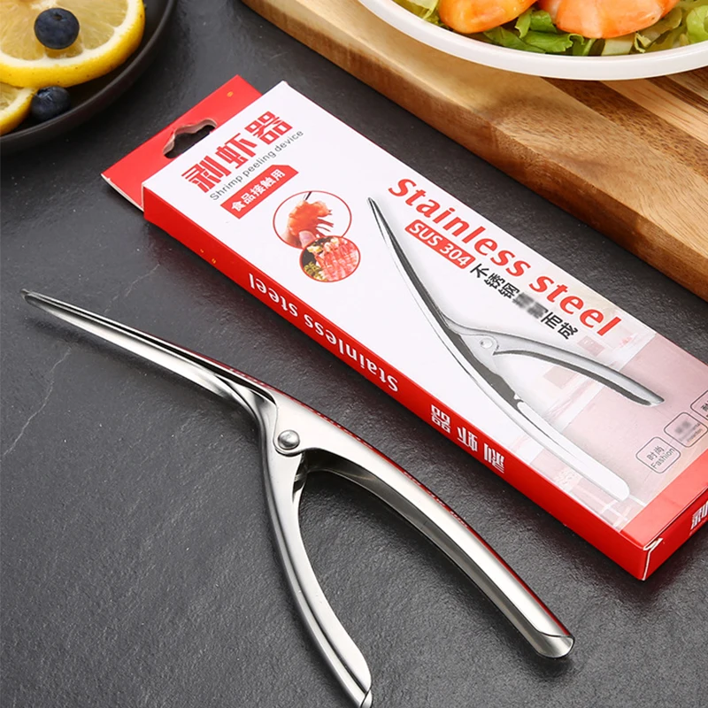 

Kitchen 304 Stainless Steel Shrimp Sheller Shrimp Peeling Machine Practical Kitchen Fish Knife Tool