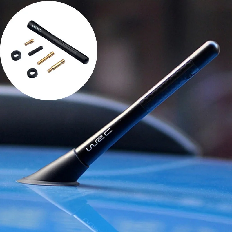 

WRC Carbon Fiber Radio Car Antenna Auto Accessories for Ford Fiesta Ford Focus 2 3 Peugeot Citroen Opel Skoda Toyota MAZDA 3 5 6