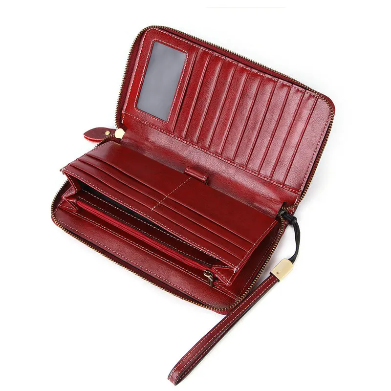 GENODERN новый женский кошелек из натуральной кожи женские кошельки большой