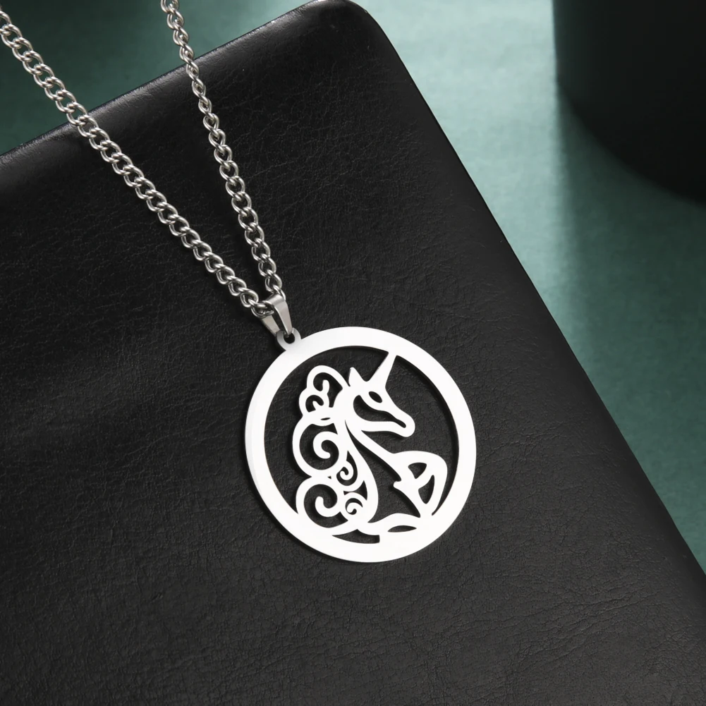 My Shape Романтическое ожерелье в виде единорога для мужчин и женщин Крутое из