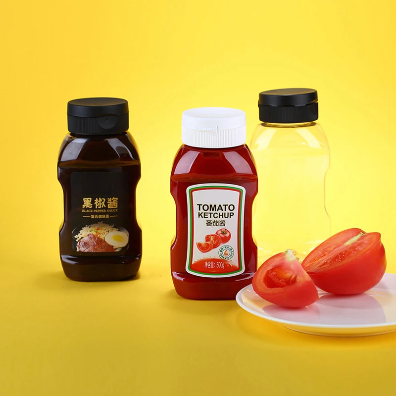 

1pcs Tomato Ketchup Bottle Portable Small Sauce Container Salad Dressing Contain