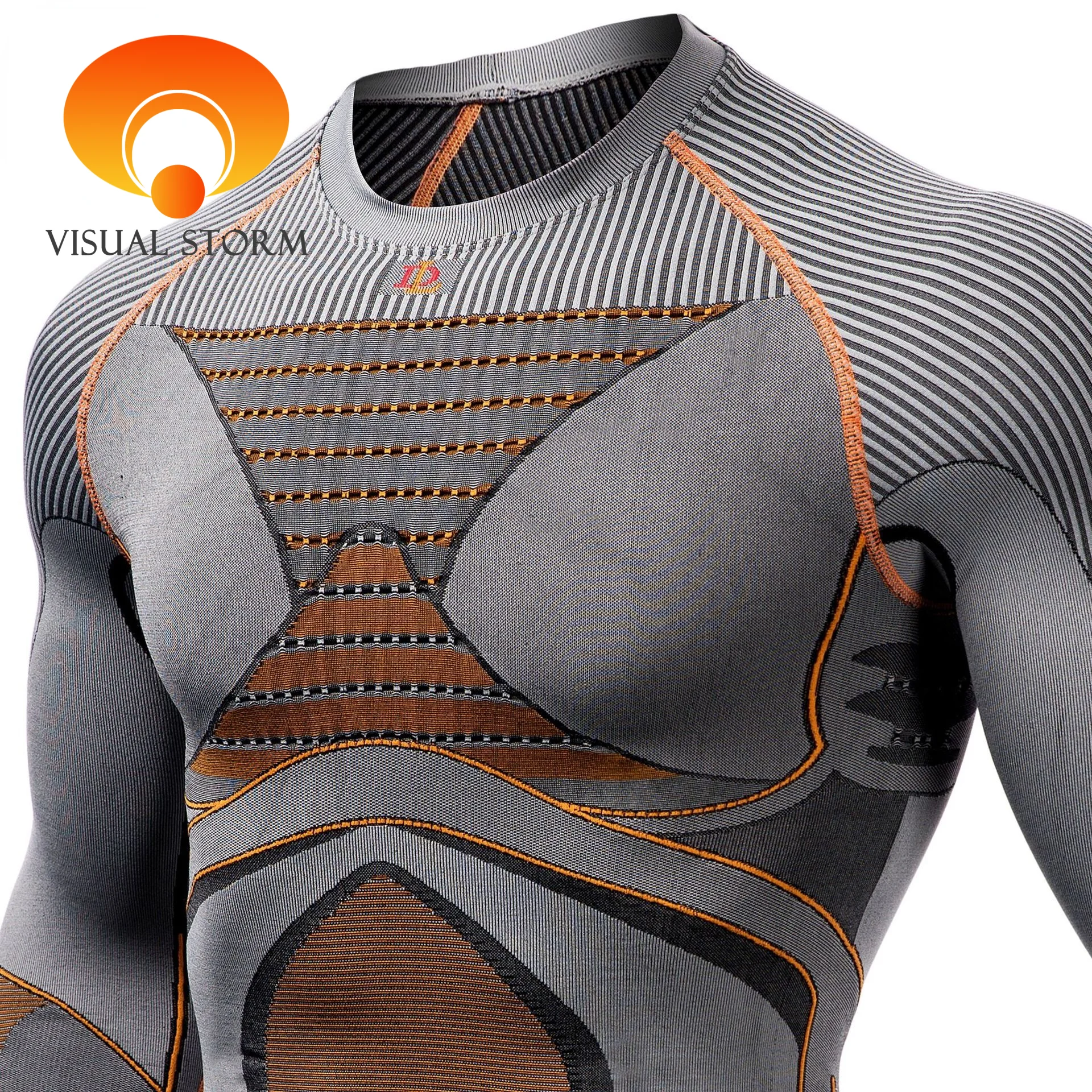 Professional Men Sport Shirt 3D Body Shaper Running Compression Shirts Corset Jersey Waist Trainer Slim Tops Gym Workout Sets