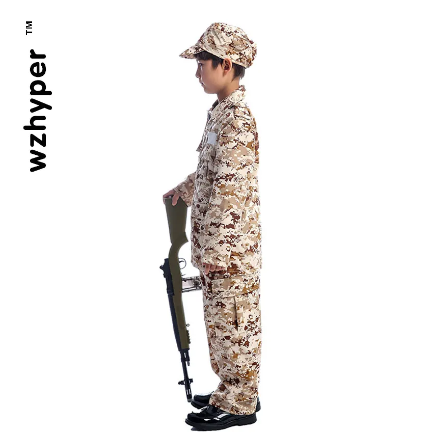 Армейская камуфляжная униформа для мальчиков одежда детей скаутская