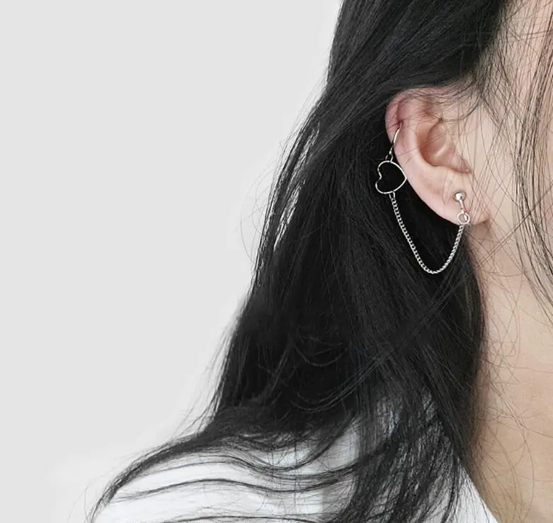 Серьга-кафф &quotсердце&quot | Украшения и аксессуары