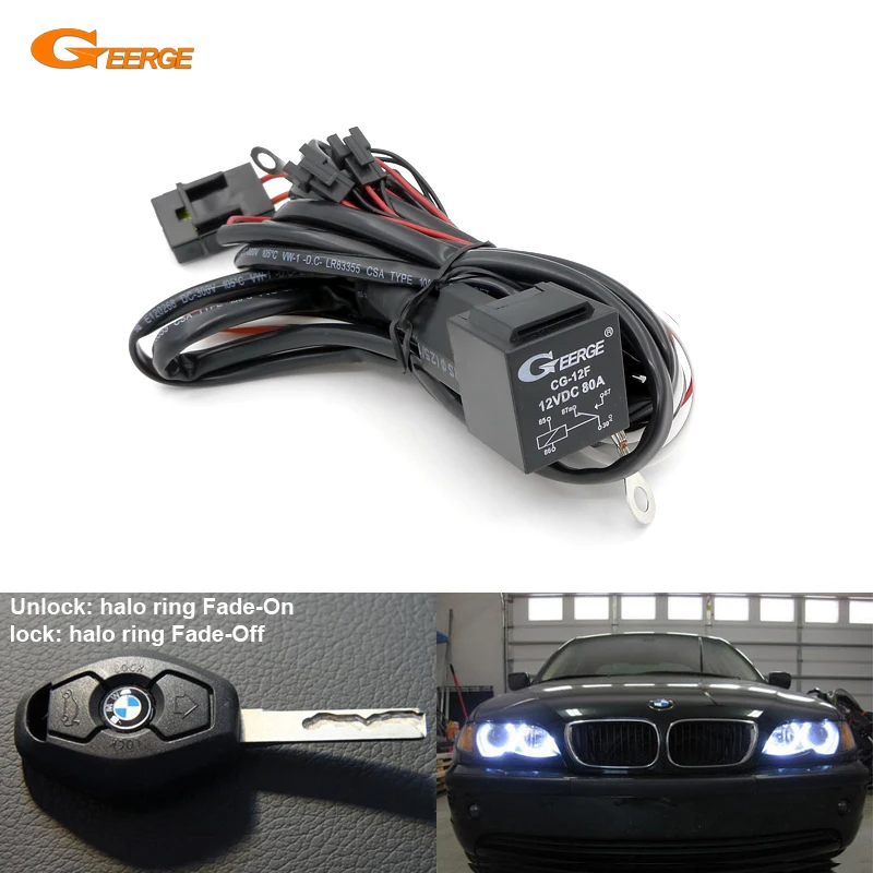 Комплект проводов для BMW Angel Eyes Halo Rings светодиодный или CCFL релейный жгут с функцией