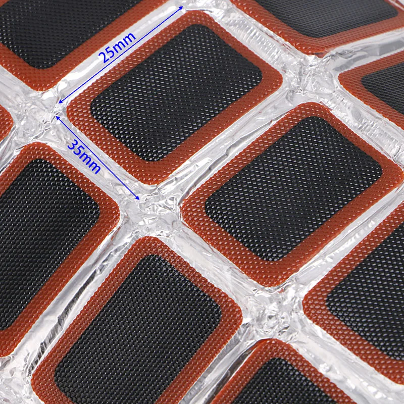 48 шт. велосипеда заплатки для ремонта клей шин трубки резиновые шиноремонтный