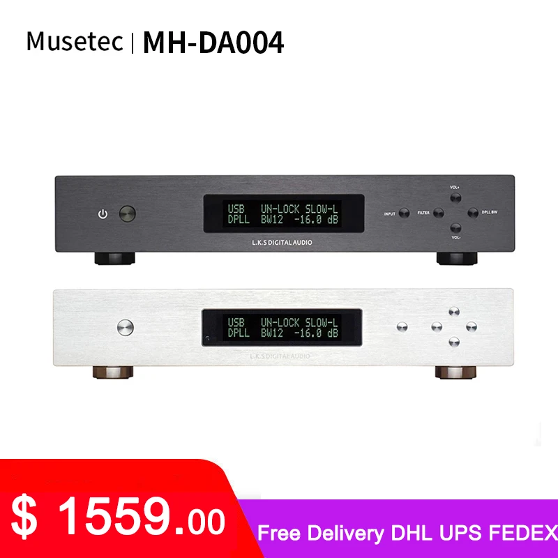 

L.K.S аудио LKS MH-DA004 Dual ES9038pro DAC DSD USB Модернизированный Crystek CCHD-575 коаксиальный BNC AES EBU DoP I2S оптический аудио декодер