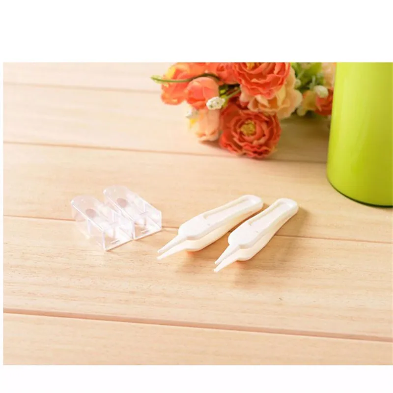2 шт. пластиковые пинцеты для чистки ноздрей|baby nose clean|baby tweezerssafety tweezers |