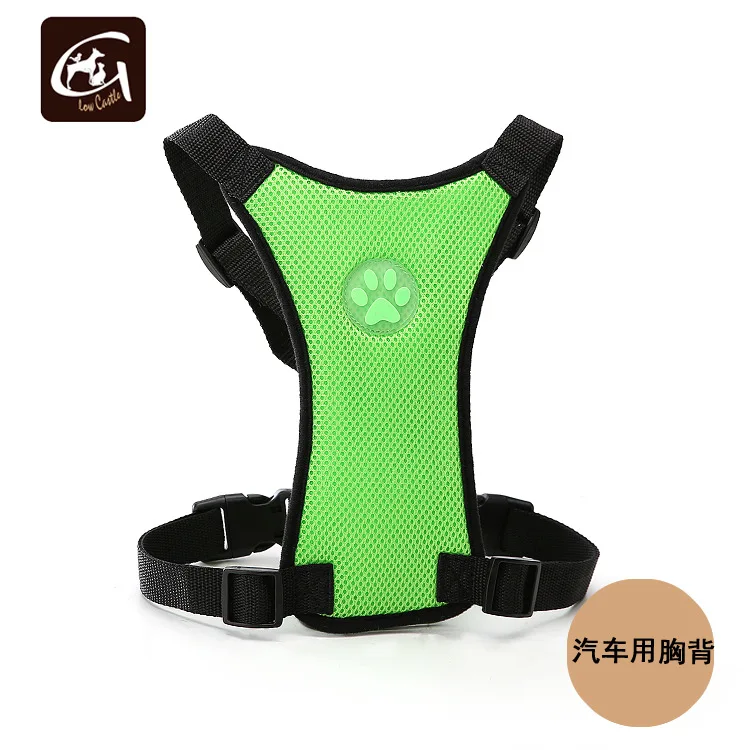 Светящаяся шлейка для собак и замков универсальная Однослойная сетчатая