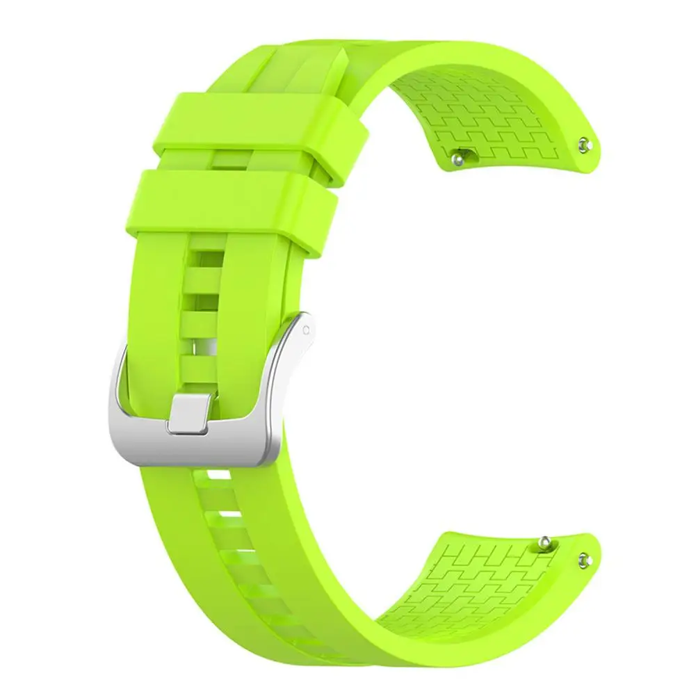 Green 22 мм силиконовый ремешок для часов Ремешок для huawei Watch GT Active huawei часы волшебный браслет аксессуары - Цвет ремешка: Green