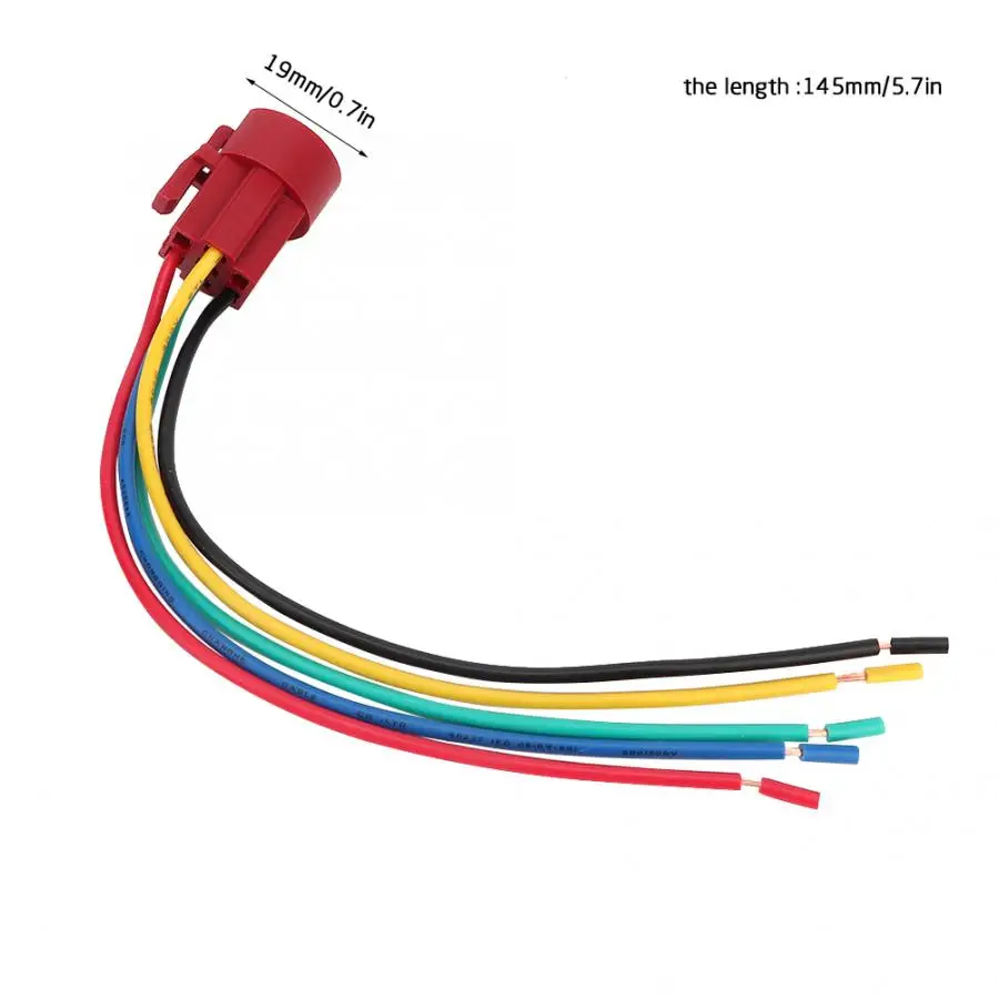 Металлический кнопочный переключатель 5 шт. контактный проводной разъем для