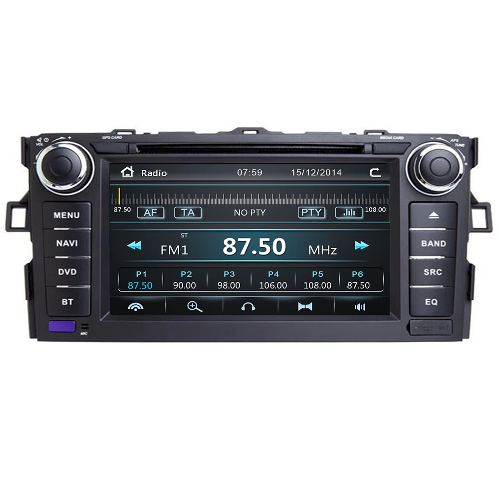 7 IPS автомобильный DVD GPS плеер для Toyota AURIS Corolla Altis 2012 2013 автомобильная навигация Raido
