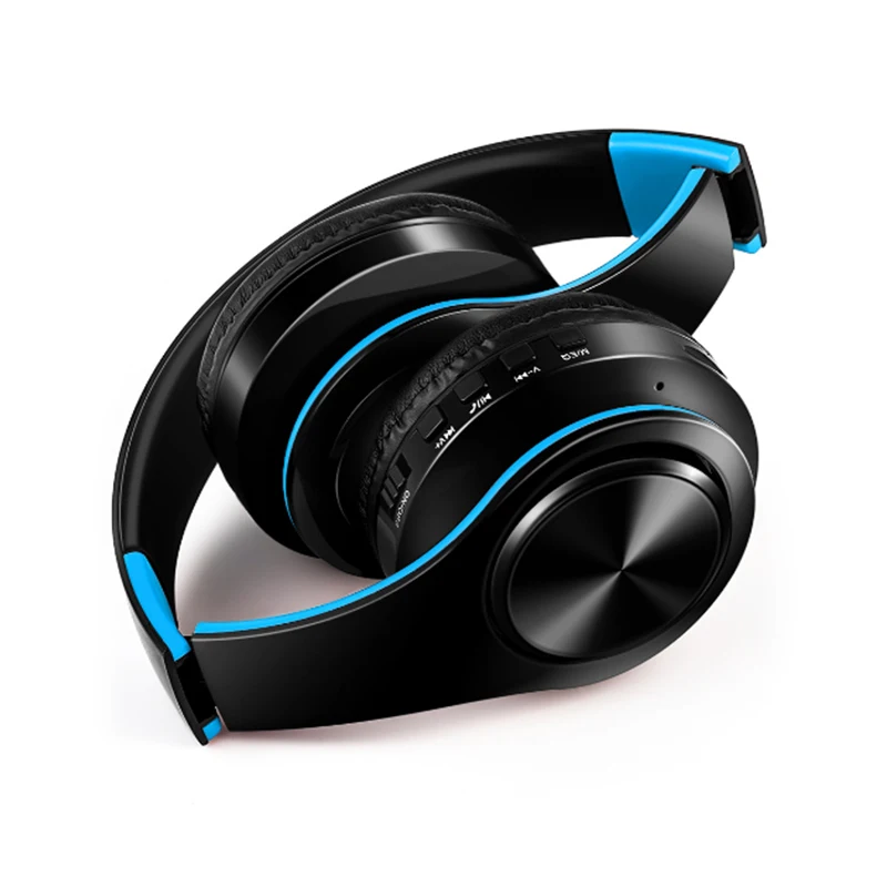 

New Portable Wireless Headphones Bluetooth Hi-Fi Stereo Foldable Headset Audio Mp3 Adjustable Earphones with Mic for Music